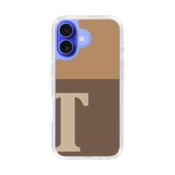 Slim Protection Case［ オリジナル - initial two tone - T brown ］