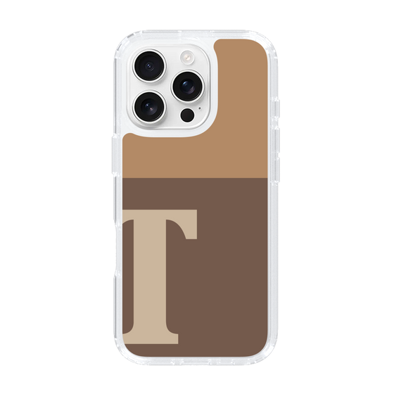 Slim Protection Case［ オリジナル - initial two tone - T brown ］