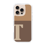 Slim Protection Case［ オリジナル - initial two tone - T brown ］