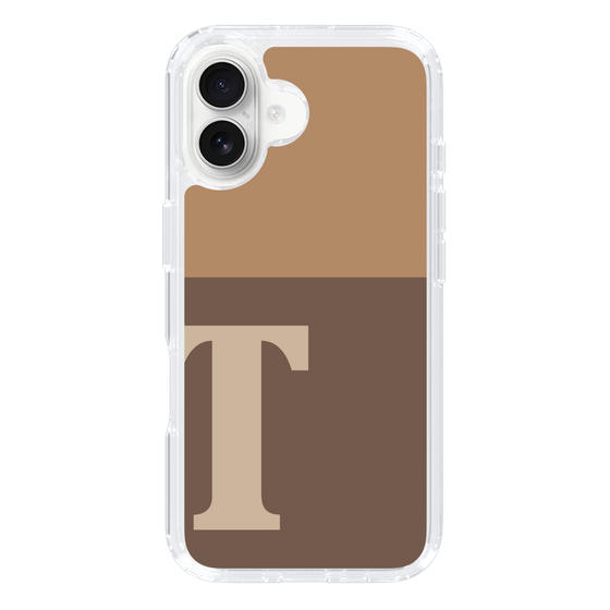 Slim Protection Case［ オリジナル - initial two tone - T brown ］