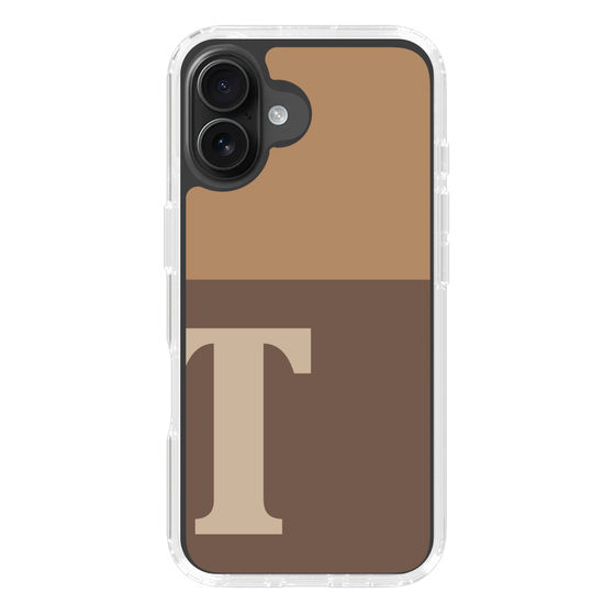 Slim Protection Case［ オリジナル - initial two tone - T brown ］