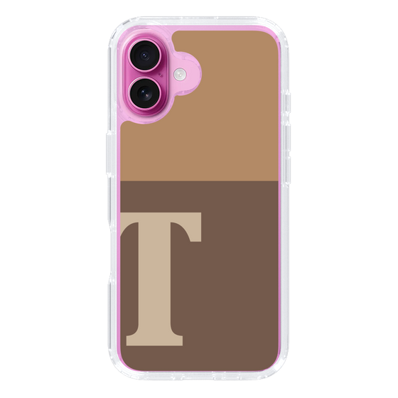 Slim Protection Case［ オリジナル - initial two tone - T brown ］