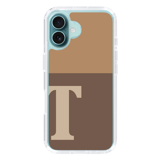 Slim Protection Case［ オリジナル - initial two tone - T brown ］