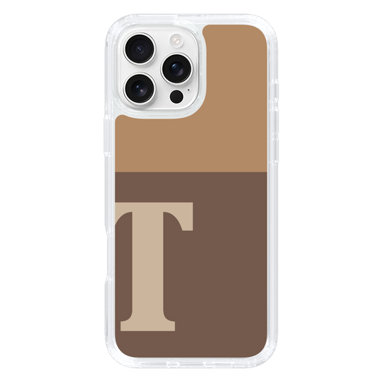 Slim Protection Case［ オリジナル - initial two tone - T brown ］