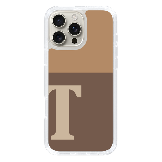 Slim Protection Case［ オリジナル - initial two tone - T brown ］