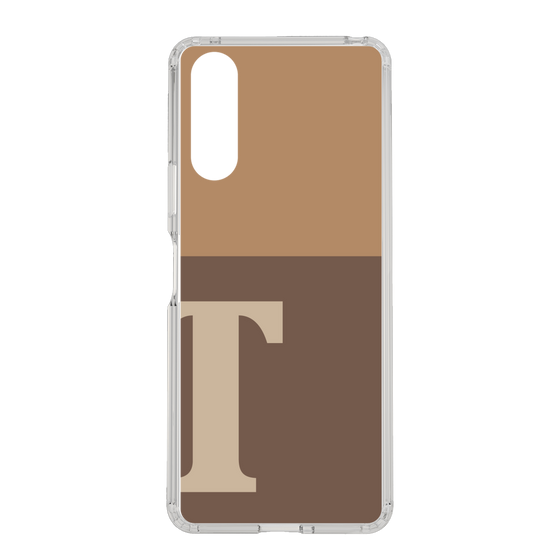 Slim Protection Case［ Original - initial two tone - T brown ］
