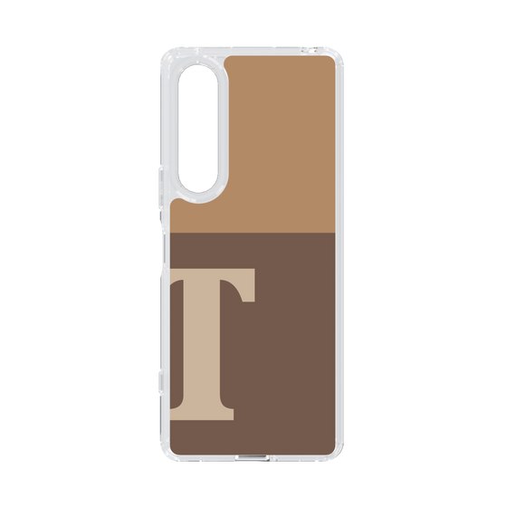 Slim Protection Case［ Original - initial two tone - T brown ］