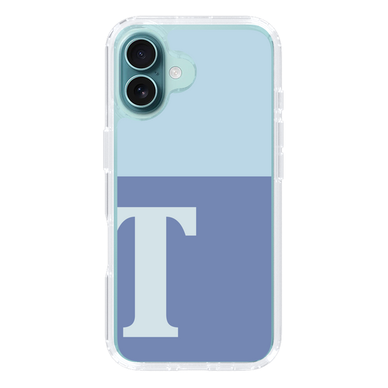 Slim Protection Case［ オリジナル - initial two tone - T blue ］