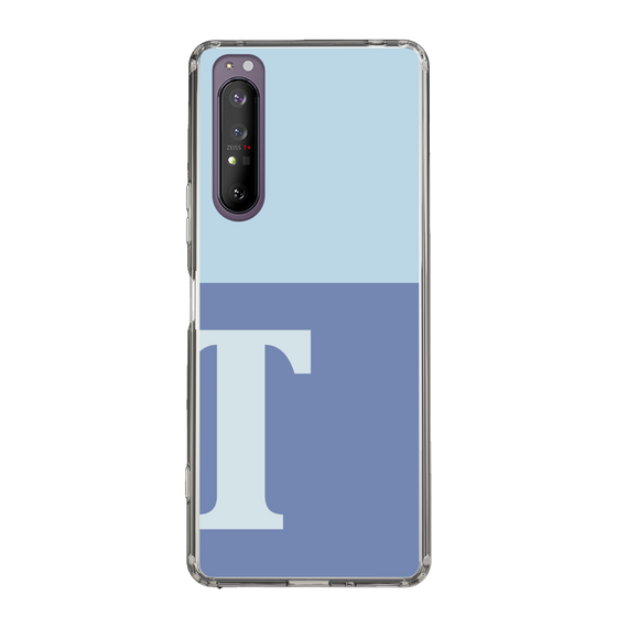 Slim Protection Case［ Original - initial two tone - T blue ］
