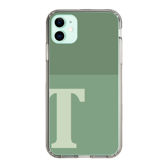 Slim Protection Case［ Original - initial two tone - T green ］