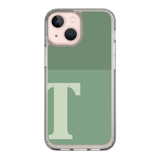 Slim Protection Case［ Original - initial two tone - T green ］