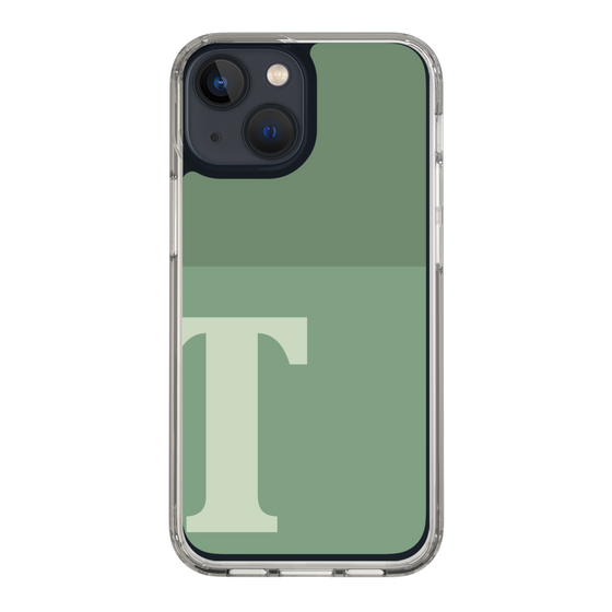 Slim Protection Case［ Original - initial two tone - T green ］