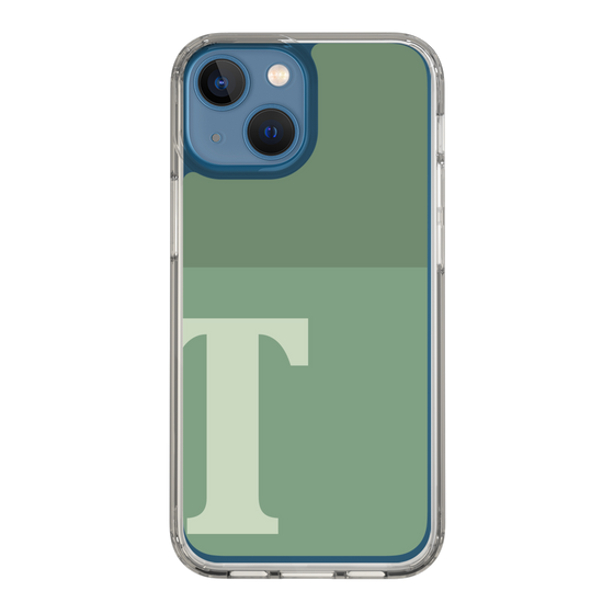 Slim Protection Case［ Original - initial two tone - T green ］