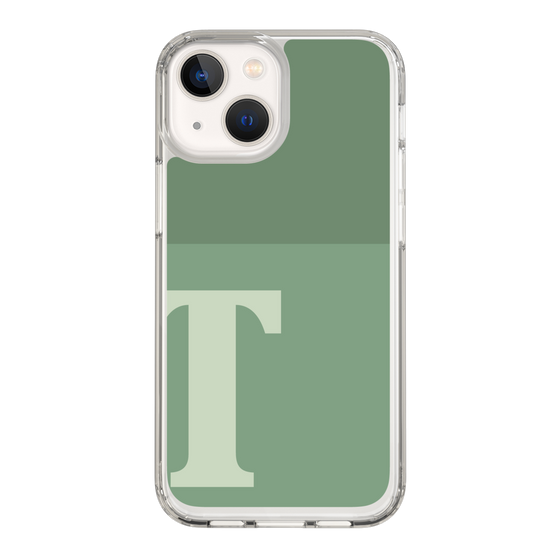 Slim Protection Case［ Original - initial two tone - T green ］