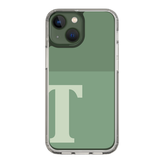 Slim Protection Case［ Original - initial two tone - T green ］