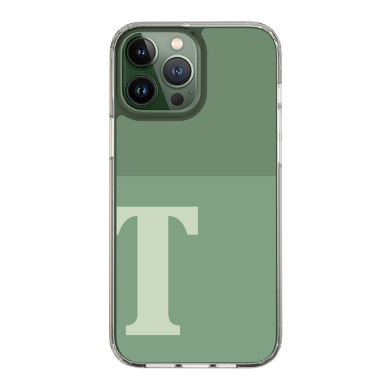 Slim Protection Case［ Original - initial two tone - T green ］