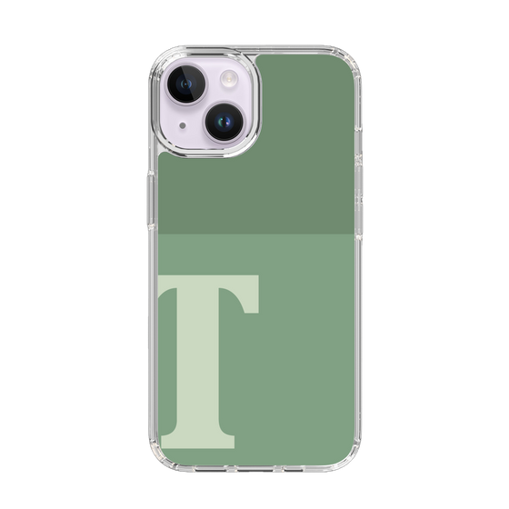 Slim Protection Case［ Original - initial two tone - T green ］