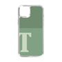 Slim Protection Case［ Original - initial two tone - T green ］