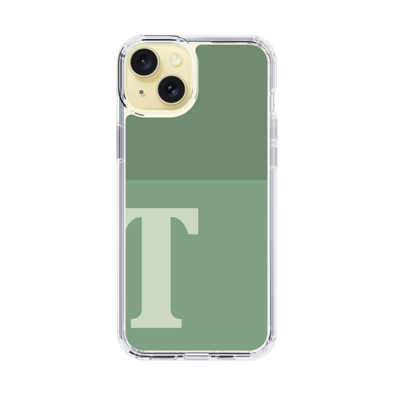 Slim Protection Case［ Original - initial two tone - T green ］