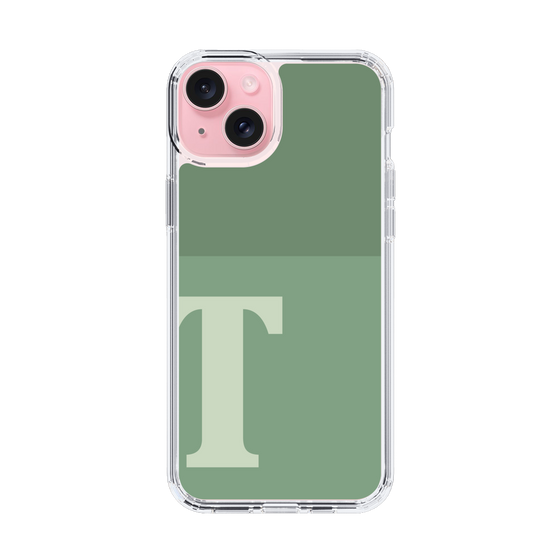 Slim Protection Case［ Original - initial two tone - T green ］