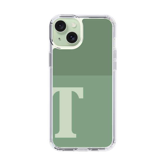 Slim Protection Case［ Original - initial two tone - T green ］