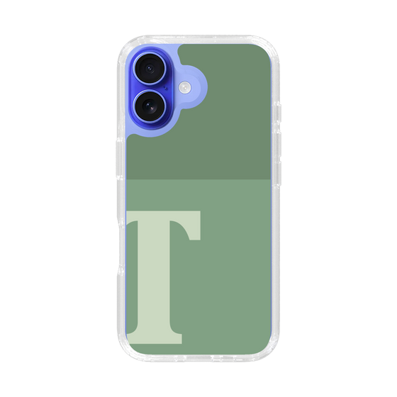 Slim Protection Case［ オリジナル - initial two tone - T green ］
