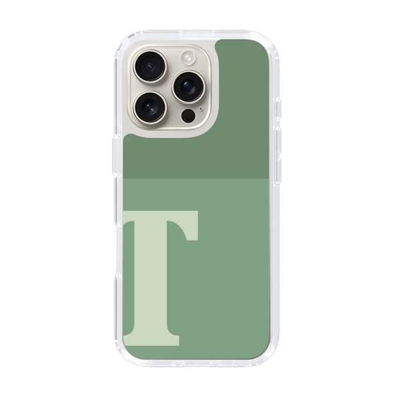 Slim Protection Case［ オリジナル - initial two tone - T green ］