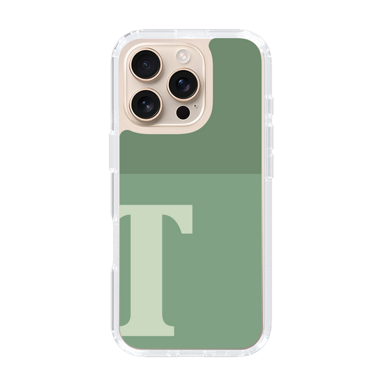 Slim Protection Case［ オリジナル - initial two tone - T green ］