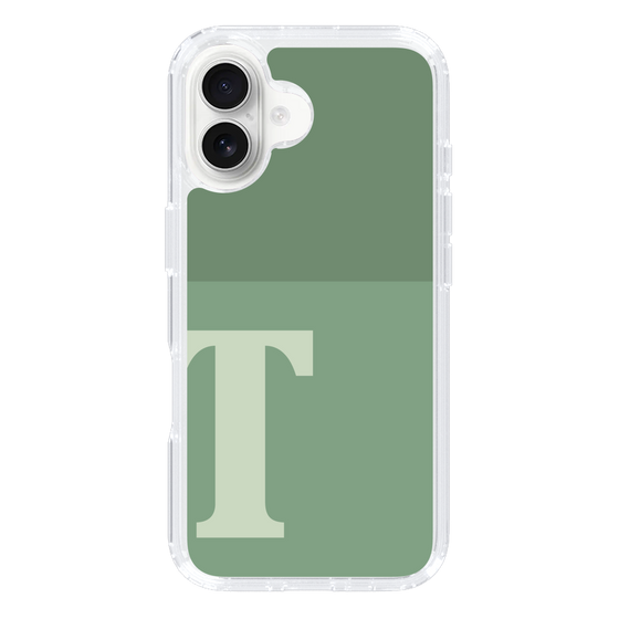 Slim Protection Case［ オリジナル - initial two tone - T green ］