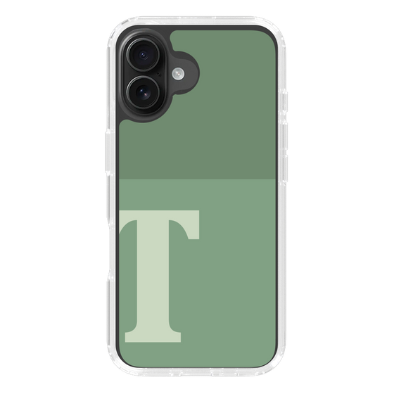Slim Protection Case［ オリジナル - initial two tone - T green ］
