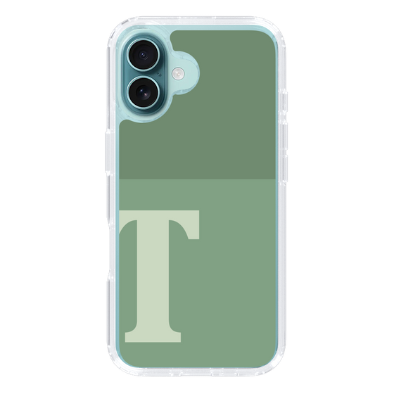 Slim Protection Case［ オリジナル - initial two tone - T green ］