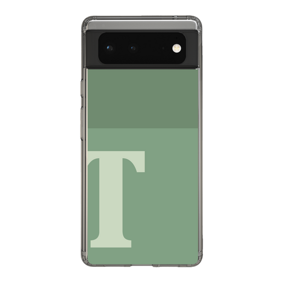 Slim Protection Case［ Original - initial two tone - T green ］
