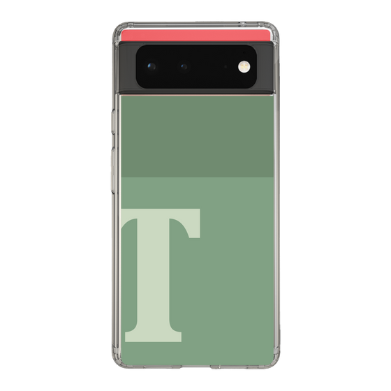 Slim Protection Case［ Original - initial two tone - T green ］
