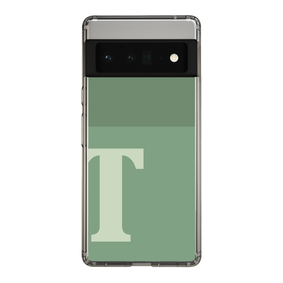 Slim Protection Case［ Original - initial two tone - T green ］