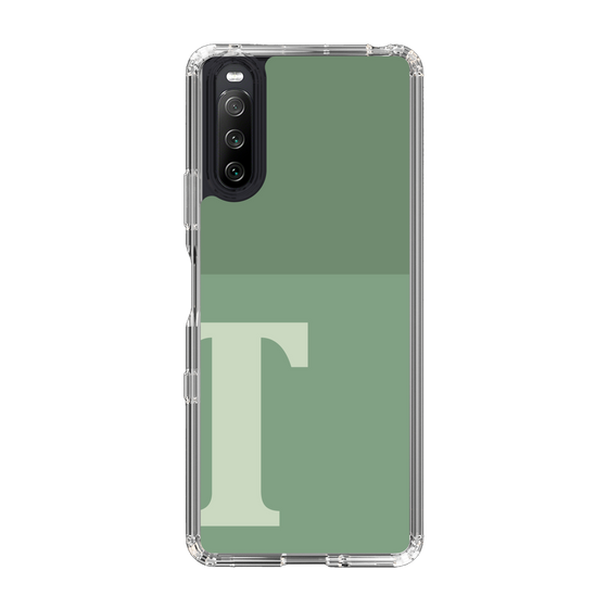 Slim Protection Case［ Original - initial two tone - T green ］