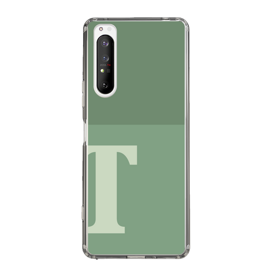 Slim Protection Case［ Original - initial two tone - T green ］