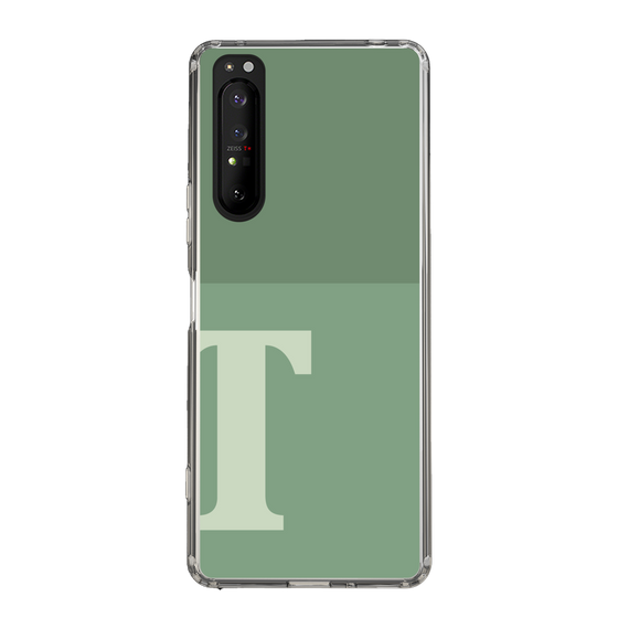 Slim Protection Case［ Original - initial two tone - T green ］