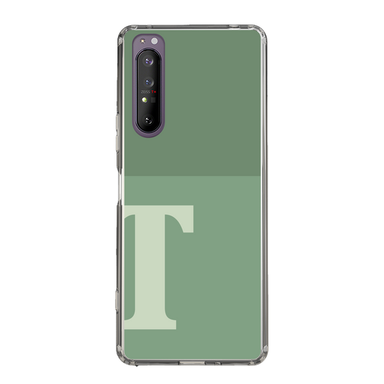 Slim Protection Case［ Original - initial two tone - T green ］