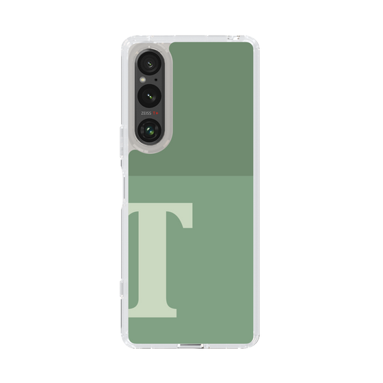 Slim Protection Case［ Original - initial two tone - T green ］