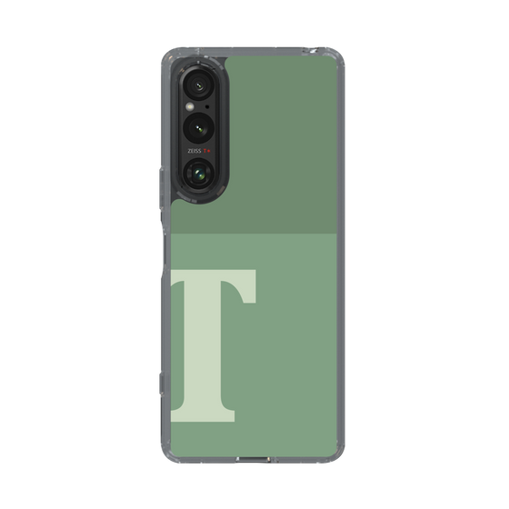 Slim Protection Case［ Original - initial two tone - T green ］