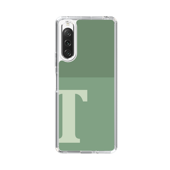 Slim Protection Case［ Original - initial two tone - T green ］