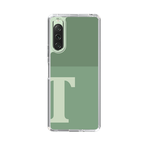 Slim Protection Case［ Original - initial two tone - T green ］
