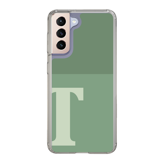 Slim Protection Case［ Original - initial two tone - T green ］