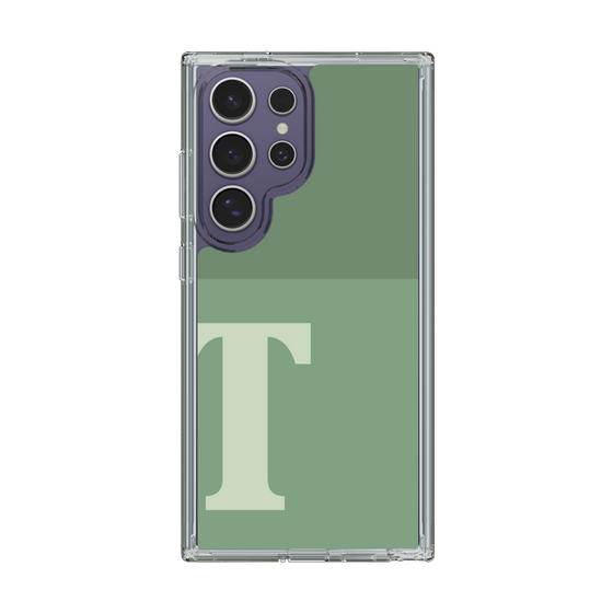 Slim Protection Case［ Original - initial two tone - T green ］