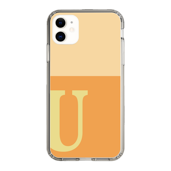 Slim Protection Case［ Original - initial two tone - U orange ］