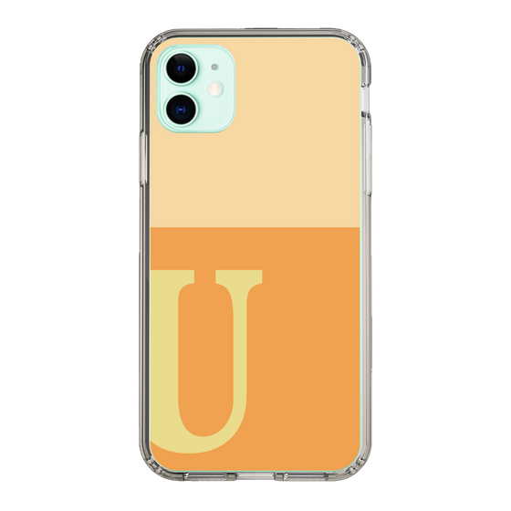 Slim Protection Case［ Original - initial two tone - U orange ］