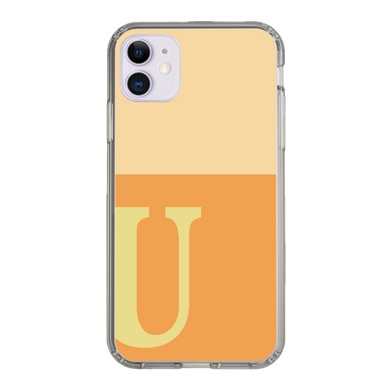Slim Protection Case［ Original - initial two tone - U orange ］