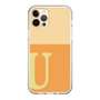 Slim Protection Case［ Original - initial two tone - U orange ］