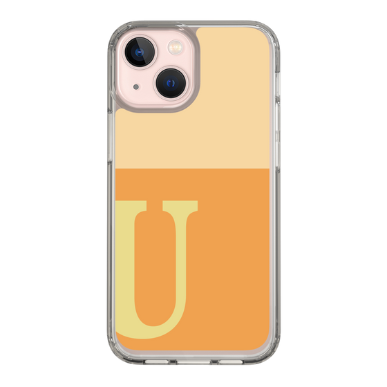 Slim Protection Case［ Original - initial two tone - U orange ］