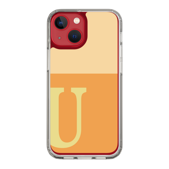 Slim Protection Case［ Original - initial two tone - U orange ］